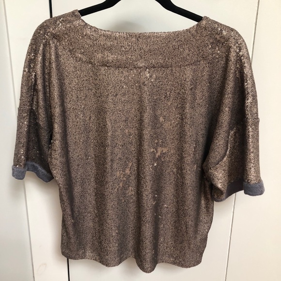 NWT Anthropologie Deletta sequin shirt, sz M - Picture 2 of 7